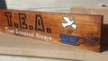 T.E.A Tea Wooden Sign Christian Walnut Hand Crafted Carved Routed Handmade Trust Emmanuel Always
