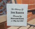 Engraved Memorial Plaque: Personalized Garden Tribute Sign (10" x 9")