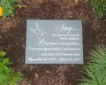 Memorial Plaque Weatherproof Engraved Routed Carved 14" x 11" for Prayer Garden Marker or Memorial Marker Memorial Sign In Loving Memory