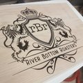 Custom Routed Oak Wood Sign: Home, Business, or Farm (20" x 25")