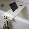 Bath Tub Tray Small 24-28" x 8" Custom Made to Order Corian Caddy Tablet Cell Phone IPad Candle Holder Unwind Mom Gift Spa Soaking 112-1
