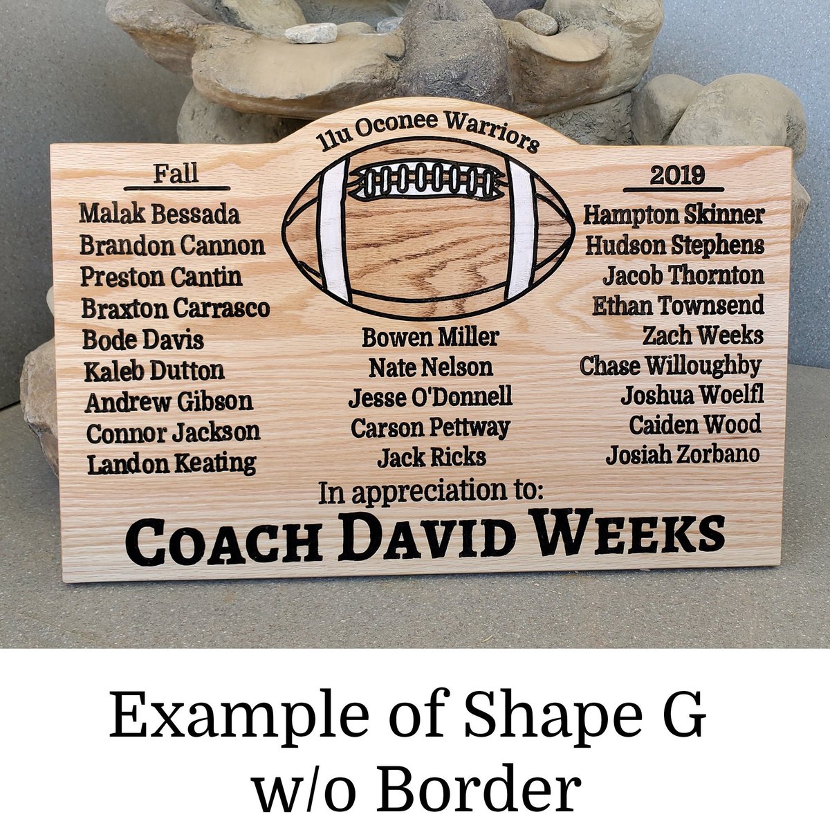 Upcharge for Border and Shape Upgrade Add-On to Any Product